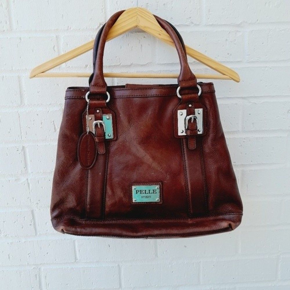 PELLE STUDIO Wilson's Leather Vtg Top Handle Tote Bag